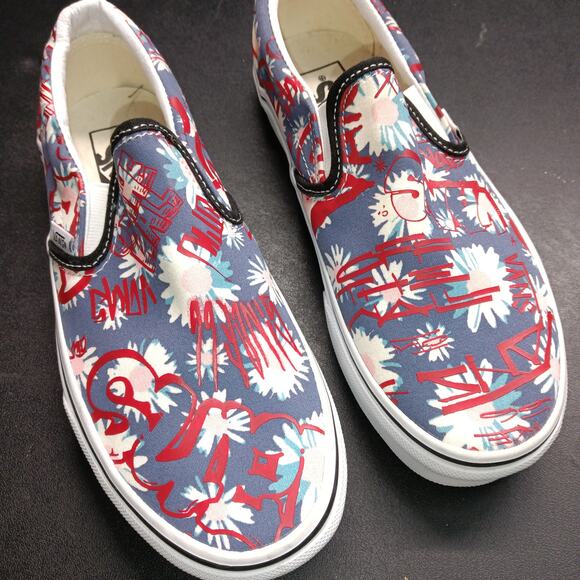 Vans Classic Slip On Floral Sneakers Unisex Men Women - Picture 4 of 8